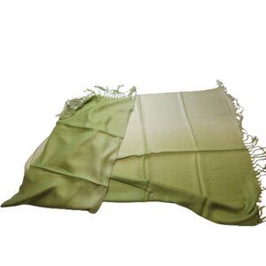 Green Two Tone Scarf  Soft Viscose Long Scarf NEW
